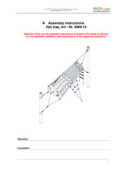 Huck 4960-15 Assembly Instructions Manual