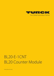 turck BL20-E-1CNT Instructions For Use Manual