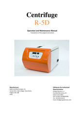 REMI ELEKTROTECHNIK R-5D Operation And Maintenance Manual
