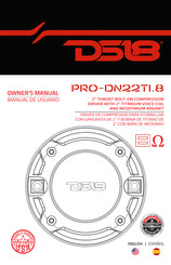 Ds18 PRO-DN22TI.8 Owner's Manual