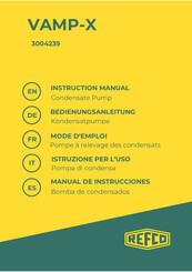 Refco VAMP-X Instruction Manual