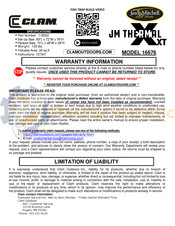 Clam Jason Mitchell JM THERMAL XT Manual