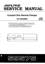 Alpine CD Shuttle 5957S Service Manual