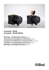 Biral CompAX 15-1.6 175 BLUE RV KH Installation And Operating Instructions Manual