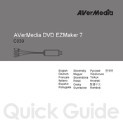 Avermedia C039 Quick Manual