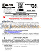 Clam 16606 Manual