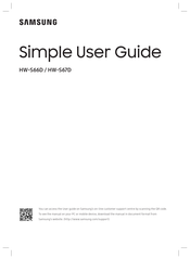 Samsung HW-S67D Simple User Manual