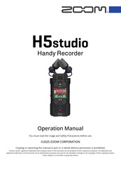 Zoom H5studio Operation Manual