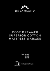 Dreamland R1502 Instructions For Use Manual