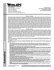 Whelen Engineering Company Inner Edge FST Installation Manual