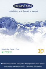 Iceking IK1750EW Installation And Operating Manual