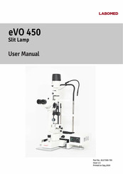 Labomed eVO 450 Slit Lamp User Manual