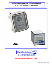 Sigma Controls Myriad TPC LITE Instruction Manual