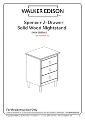Walker Edison BR3DNS Manual