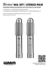Warm Audio Fen-tone WA-2FT Manual