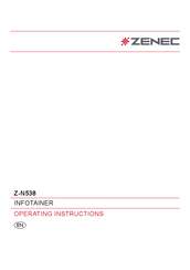 ZENEC Z-N538 Operating Instructions Manual
