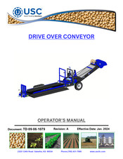 USC DRIVE OVER CONVEYOR Operator's Manual