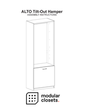 Modular Closets ALTO Tilt-Out Hamper Assembly Instructions Manual