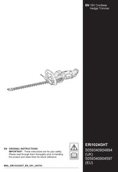 Kingfisher 5059340904894 Original Instructions Manual