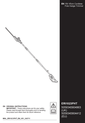 Kingfisher ERI1023PHT Original Instructions Manual