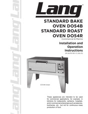 Lang DO54B Installation And Operation Instruction Manual
