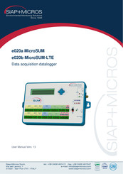 SIAP+MICROS e020b MicroSUM-LTE User Manual