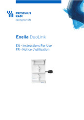 Fresenius Kabi Exelia DuoLink Instructions For Use Manual