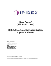 Iridex Pascal 577 nm Operator's Manual