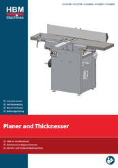 HBM Machines H132806 Instruction Manual