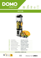 Linea 2000 DOMO DO751BL Instruction Booklet