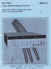 HP 3708A Manual