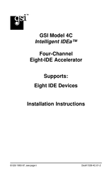 GSi Intelligent IDEa 4C Installation Instructions Manual