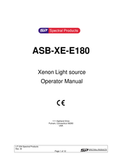 Spectral Products ASB-XE-E180 Operator's Manual