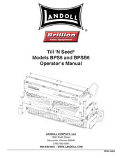 Landoll Till 'N Seed BPSB6 Operator's Manual