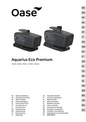 Oase Aquarius Eco Premium 4500 Operating Instructions Manual
