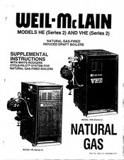 Weil-McLain VHE Series Supplemental Instructions