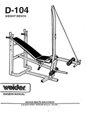 Weider D104 Owner's Manual