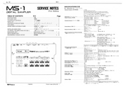 Roland MS-1 Service Notes