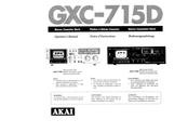 Akai GXC-715D Operating Instructions Manual