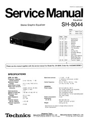 Technics SH-8044 Service Manual