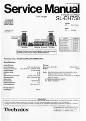 Technics SL-EH750 Service Manual