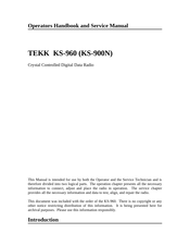 TEKK KS-960 Operator's Handbook Manual