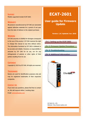 ICP DAS USA ECAT-2601 User Manual