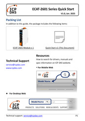 ICP DAS USA ECAT-2601 Quick Start Manual