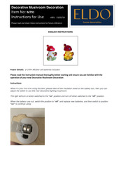 ELDO Home Decoration M791 Instructions For Use Manual
