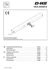 D+H VKA 44/500-K Original Instructions Manual
