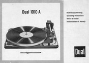Dual 1010A Operating Instructions Manual