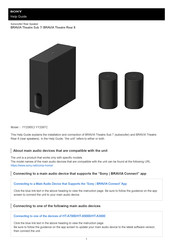 Sony BRAVIA Theatre Sub 7 Help Manual