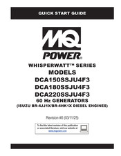 MQ Power WHISPERWATT DCA180SSJU4F3 Quick Start Manual