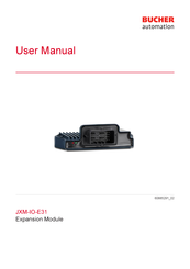 Bucher JXM-IO-E31 User Manual